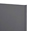 GoodHome Stevia Gloss anthracite slab Drawerline Cabinet door, (W)300mm (H)715mm (T)18mm