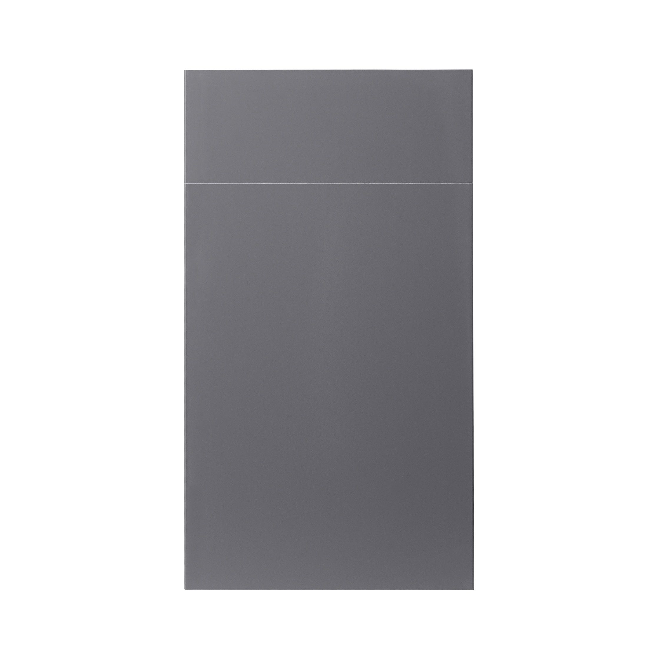 GoodHome Stevia Gloss anthracite slab Drawerline Cabinet door, (W)400mm (H)715mm (T)18mm