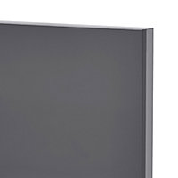 GoodHome Stevia Gloss anthracite slab Highline Cabinet door (W)400mm