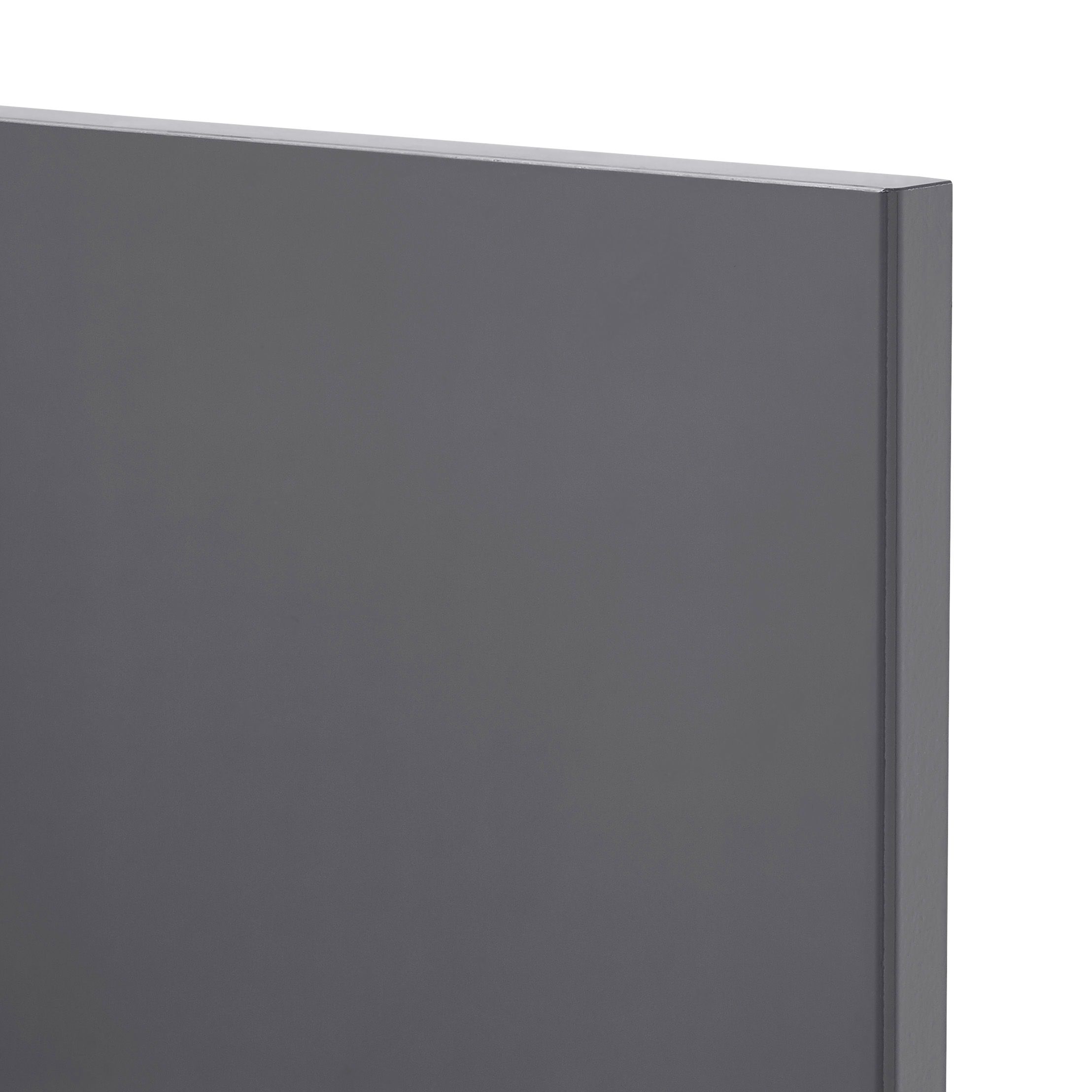 GoodHome Stevia Gloss anthracite slab Larder Cabinet door (W)300mm (H)1287mm (T)18mm