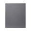 GoodHome Stevia Gloss anthracite slab Tall appliance Cabinet door (W)600mm (H)723mm (T)18mm