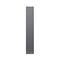 GoodHome Stevia Gloss anthracite slab Tall wall Cabinet door (W)150mm (H)895mm (T)18mm