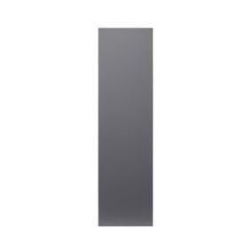 GoodHome Stevia Gloss anthracite slab Tall wall Cabinet door (W)250mm (H)895mm (T)18mm