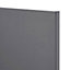 GoodHome Stevia Gloss anthracite slab Tall wall Cabinet door (W)300mm (H)895mm (T)18mm