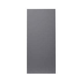 GoodHome Stevia Gloss anthracite slab Tall wall Cabinet door (W)400mm (H)895mm (T)18mm