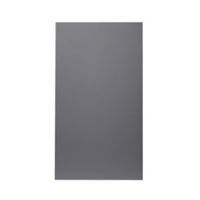 GoodHome Stevia Gloss anthracite slab Tall wall Cabinet door (W)500mm (H)895mm (T)18mm