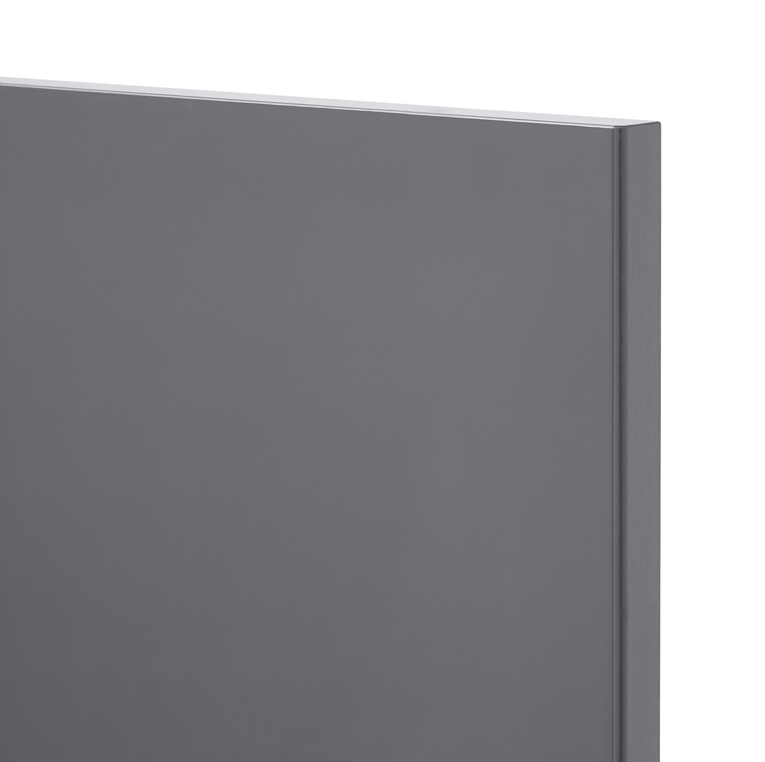GoodHome Stevia Gloss anthracite slab Tall wall Cabinet door (W)500mm (H)895mm (T)18mm