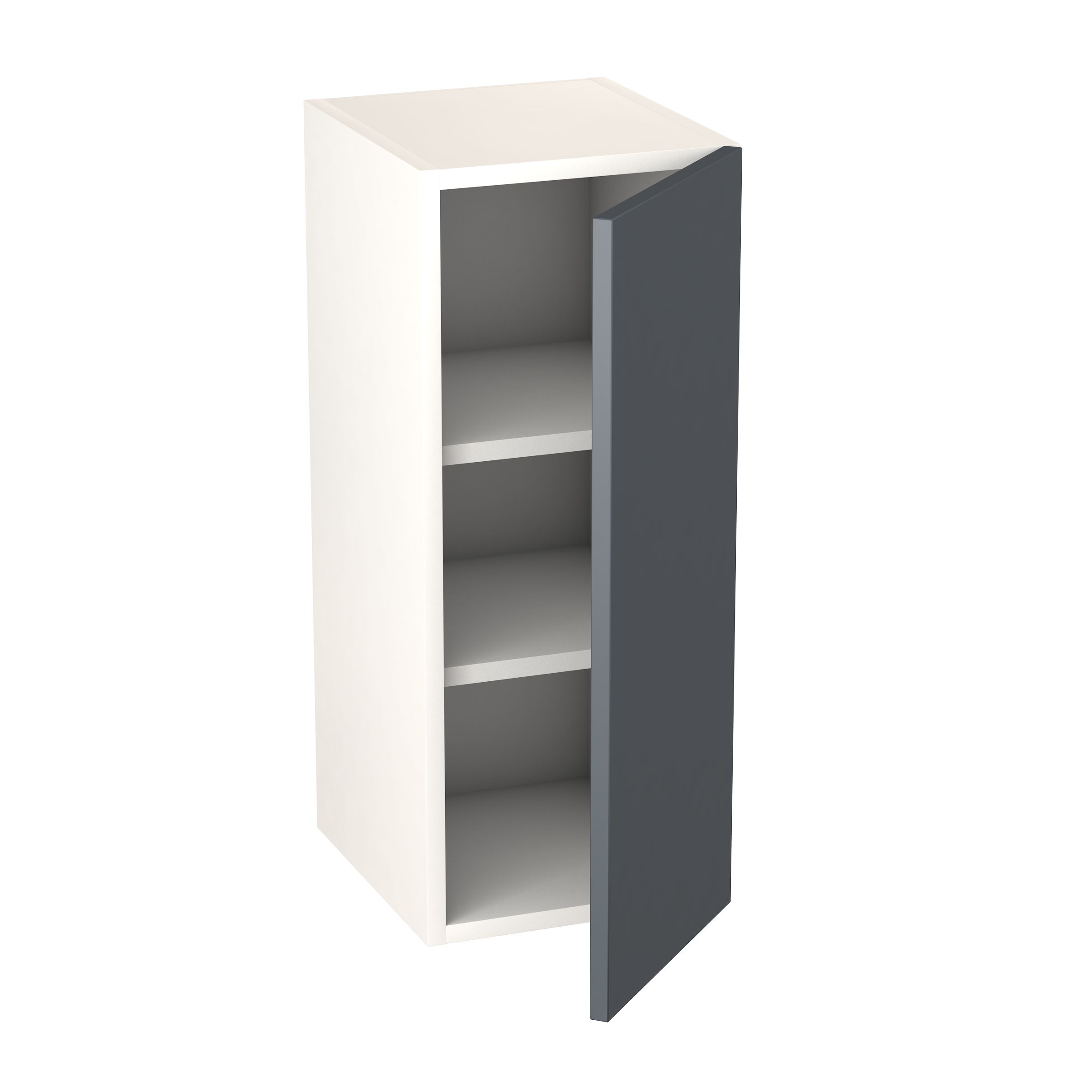 GoodHome Stevia Gloss anthracite slab Wall Kitchen cabinet (W)300mm (H)720mm