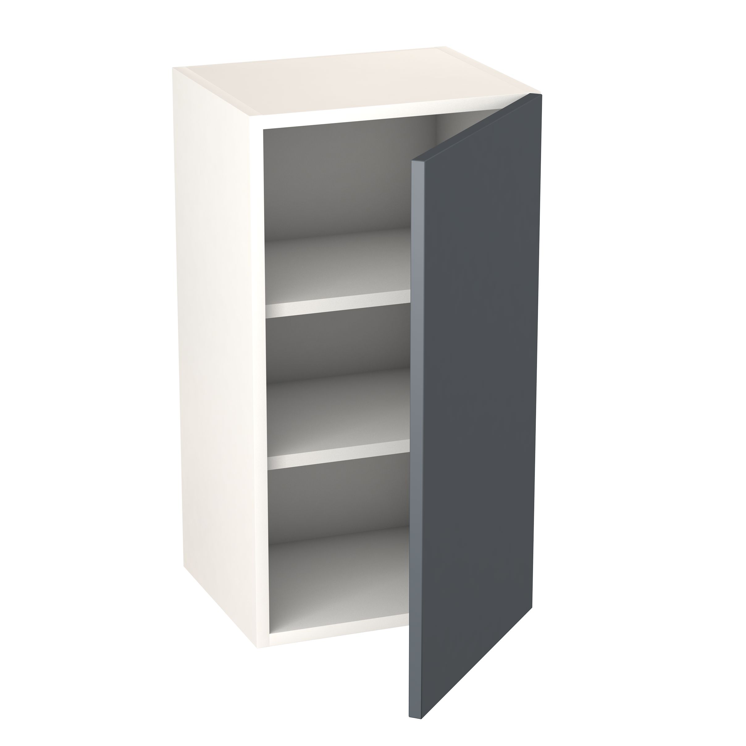 GoodHome Stevia Gloss anthracite slab Wall Kitchen cabinet (W)400mm (H)720mm