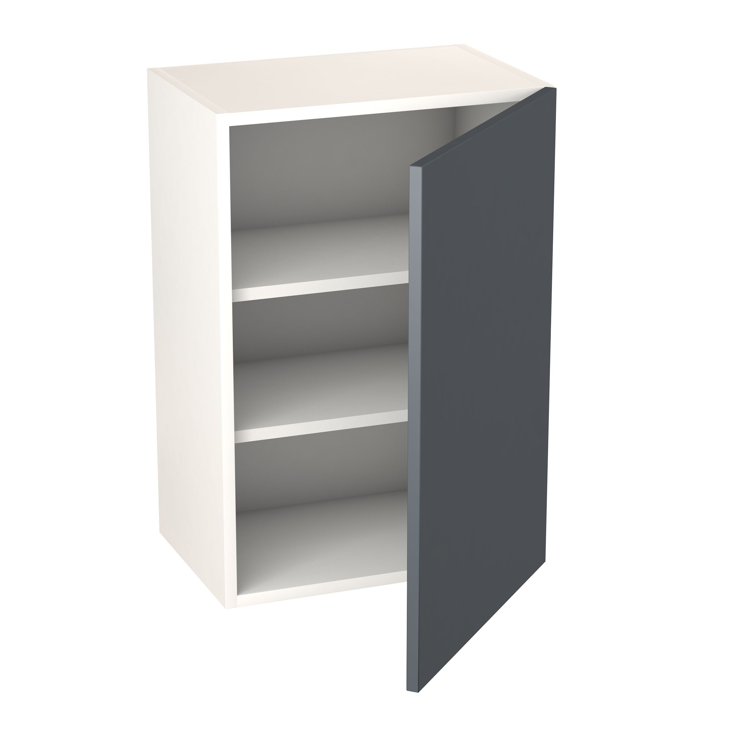 GoodHome Stevia Gloss anthracite slab Wall Kitchen cabinet (W)500mm (H)720mm