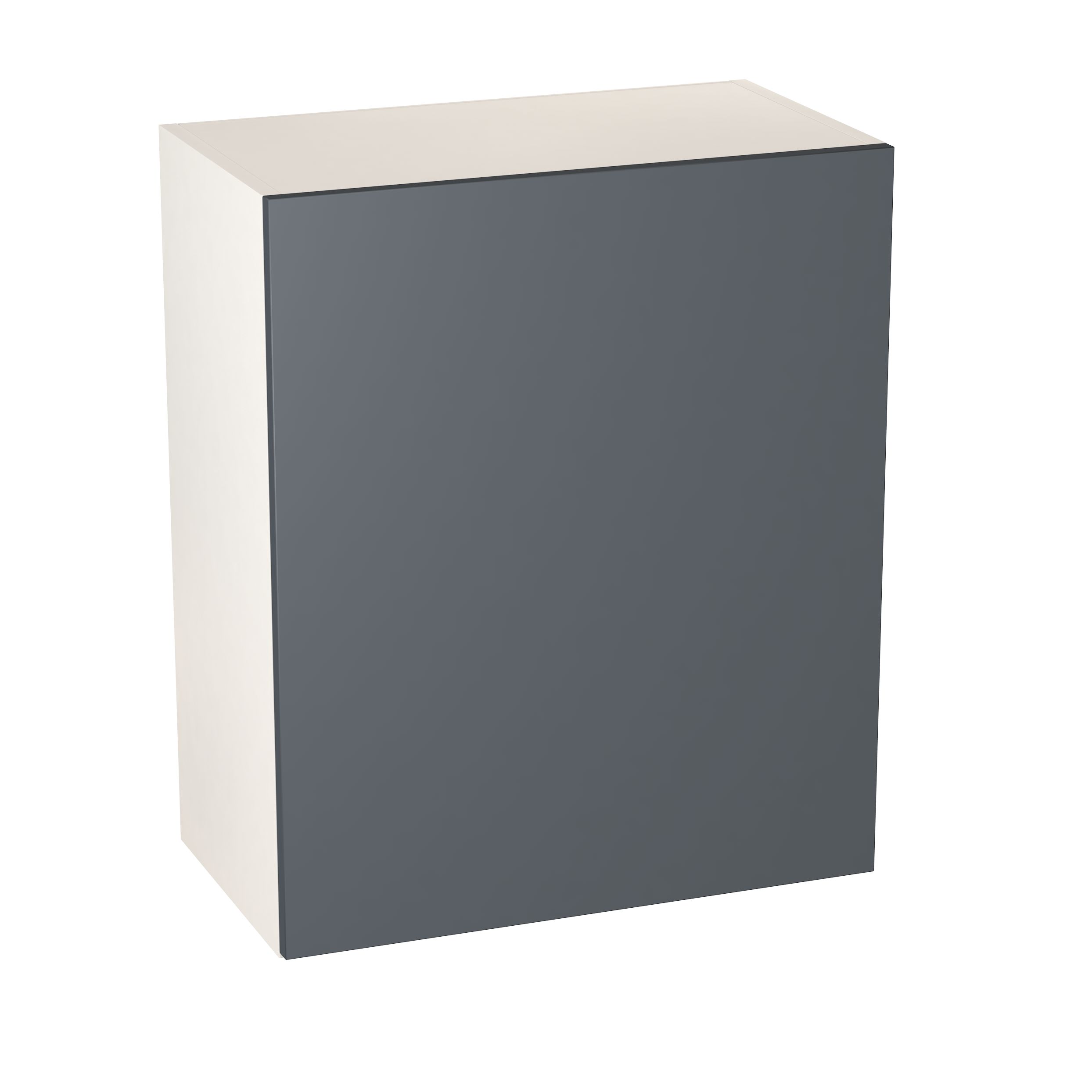 GoodHome Stevia Gloss anthracite slab Wall Kitchen cabinet (W)600mm (H)720mm