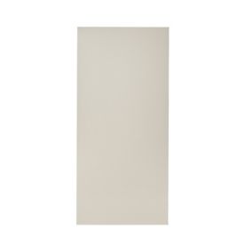 GoodHome Stevia Gloss cream slab 70:30 Larder Cabinet door (W)600mm (H)1287mm (T)18mm
