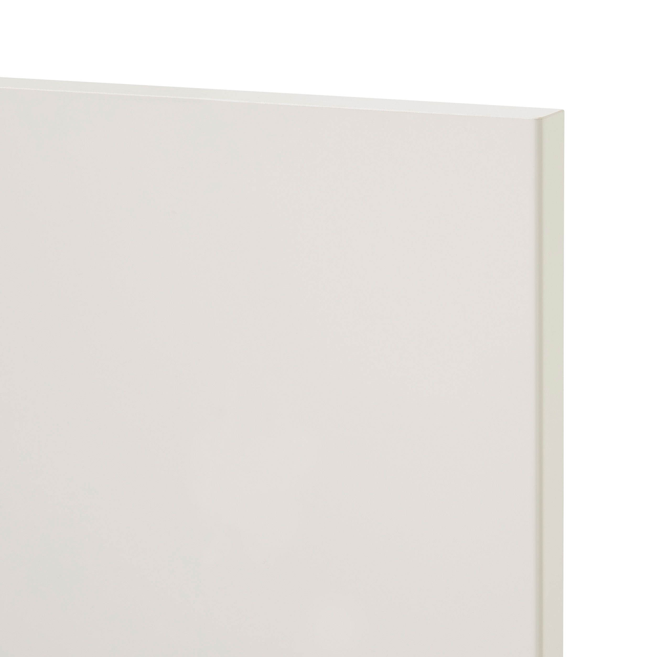 GoodHome Stevia Gloss cream slab 70:30 Larder Cabinet door (W)600mm (H)1287mm (T)18mm