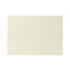 GoodHome Stevia Gloss cream slab Drawer front, bridging door & bi fold door, (W)1000mm (H)356mm (T)18mm