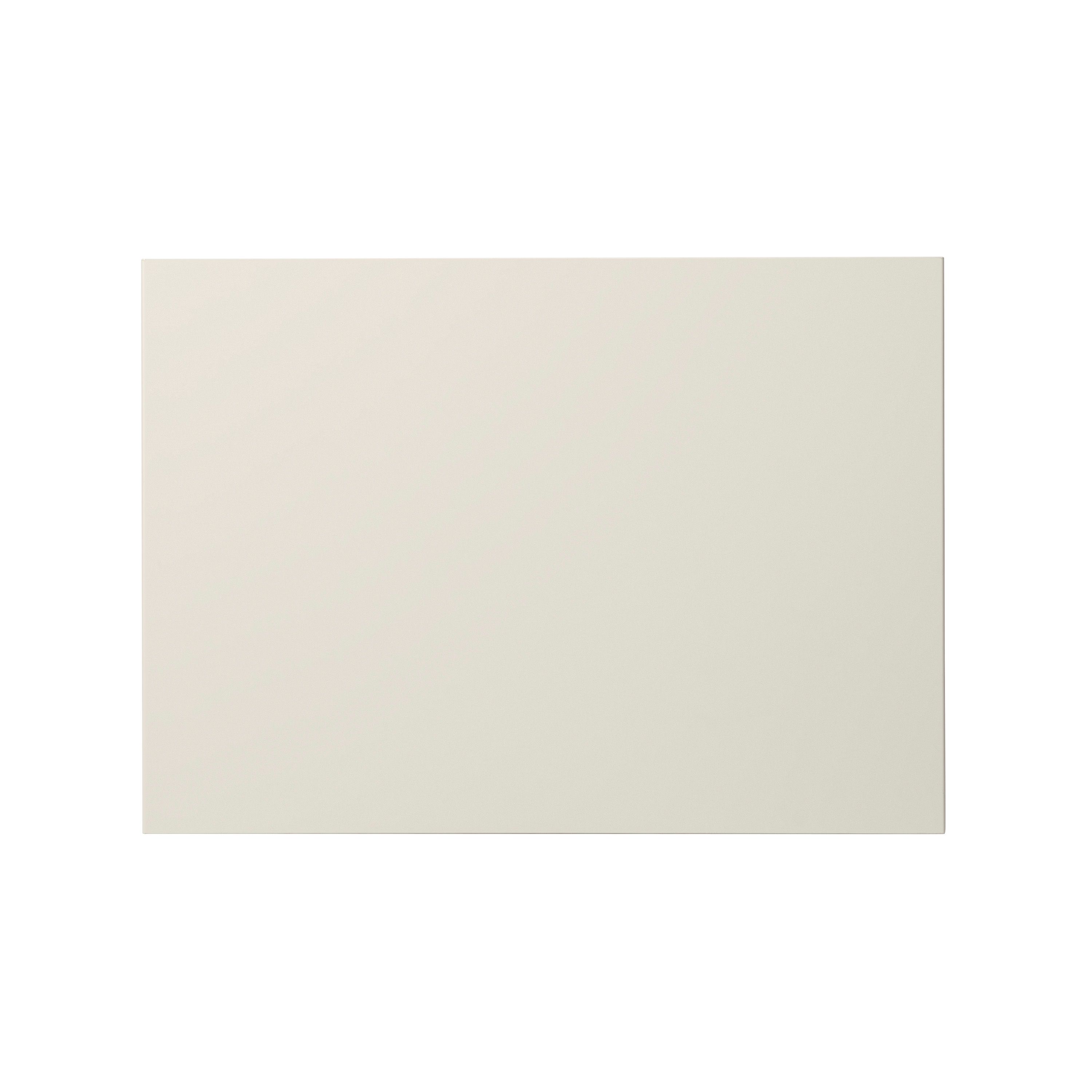 GoodHome Stevia Gloss cream slab Drawer front, bridging door & bi fold door, (W)500mm (H)356mm (T)18mm