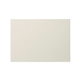 GoodHome Stevia Gloss cream slab Drawer front, bridging door & bi fold door, (W)500mm (H)356mm (T)18mm