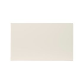 GoodHome Stevia Gloss cream slab Drawer front, bridging door & bi fold door, (W)600mm (H)356mm (T)18mm