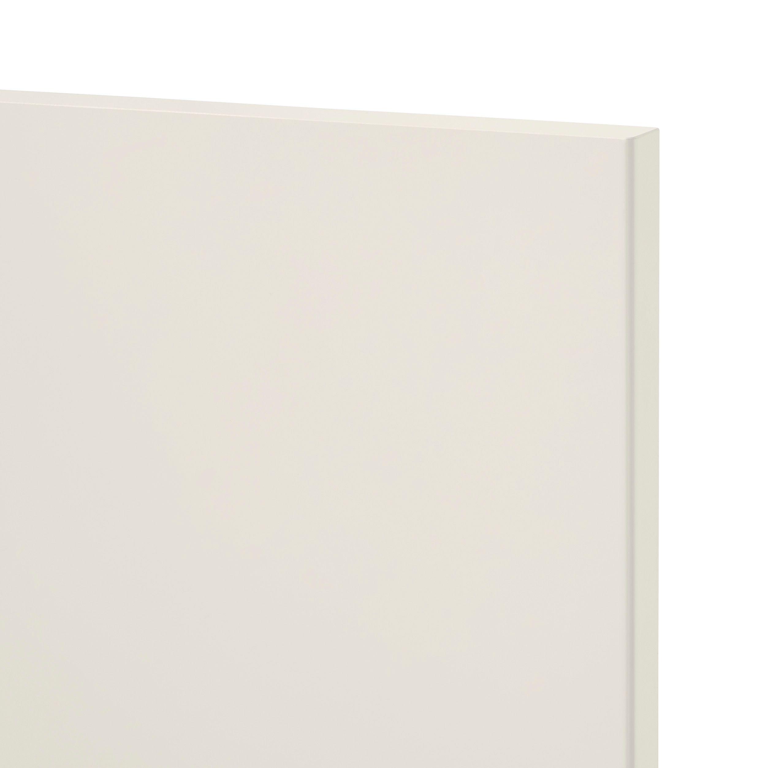 GoodHome Stevia Gloss cream slab Drawer front, bridging door & bi fold door, (W)600mm (H)356mm (T)18mm