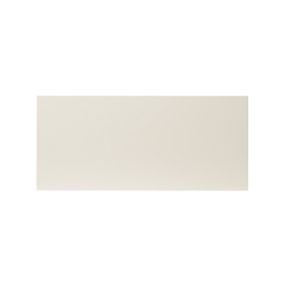GoodHome Stevia Gloss cream slab Drawer front, bridging door & bi fold door, (W)800mm (H)356mm (T)18mm