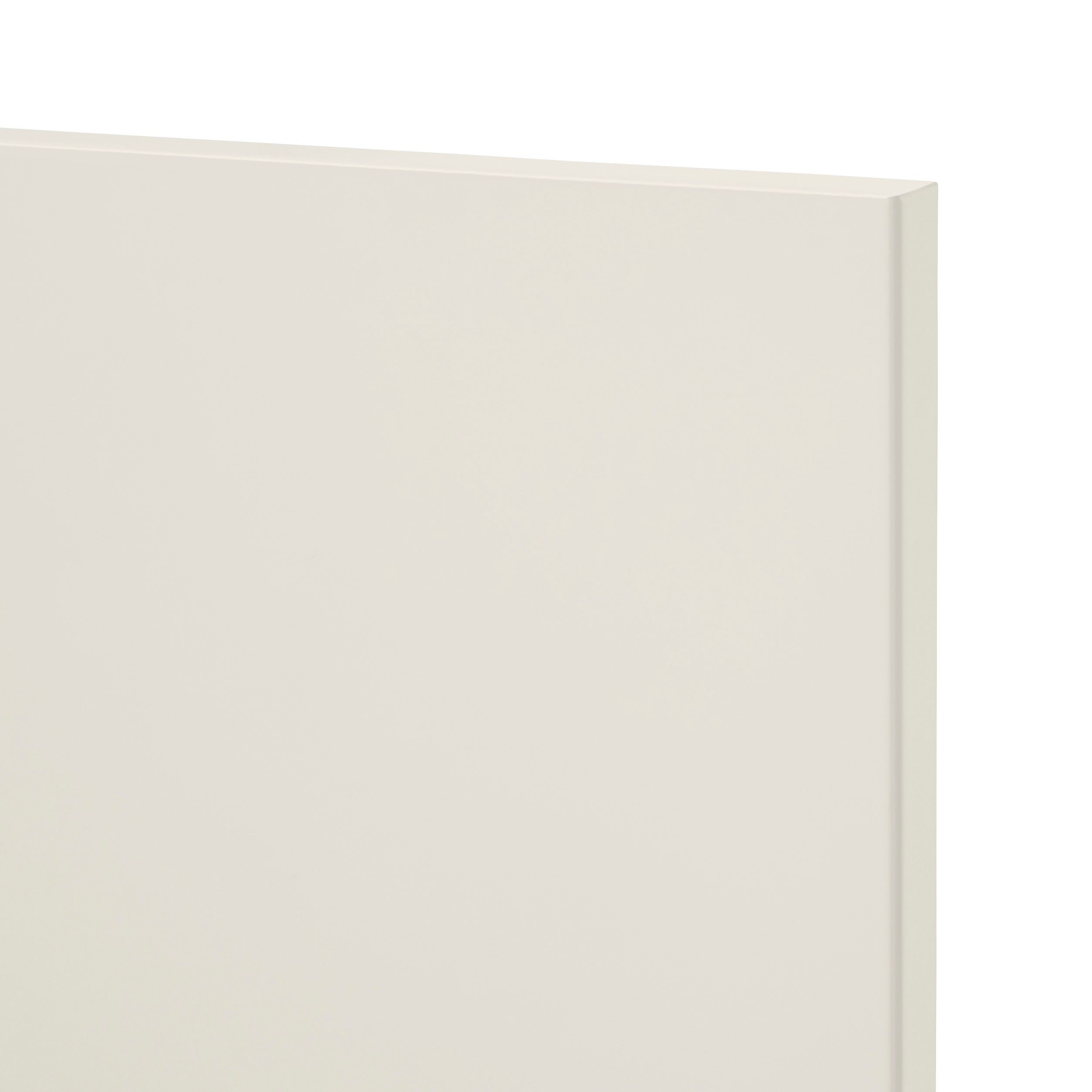 GoodHome Stevia Gloss cream slab Drawer front, bridging door & bi fold door, (W)800mm (H)356mm (T)18mm