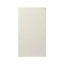 GoodHome Stevia Gloss cream slab Drawerline Cabinet door, (W)400mm (H)715mm (T)18mm
