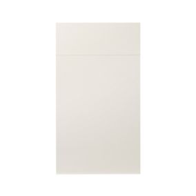GoodHome Stevia Gloss cream slab Drawerline door & drawer front, (W)500mm