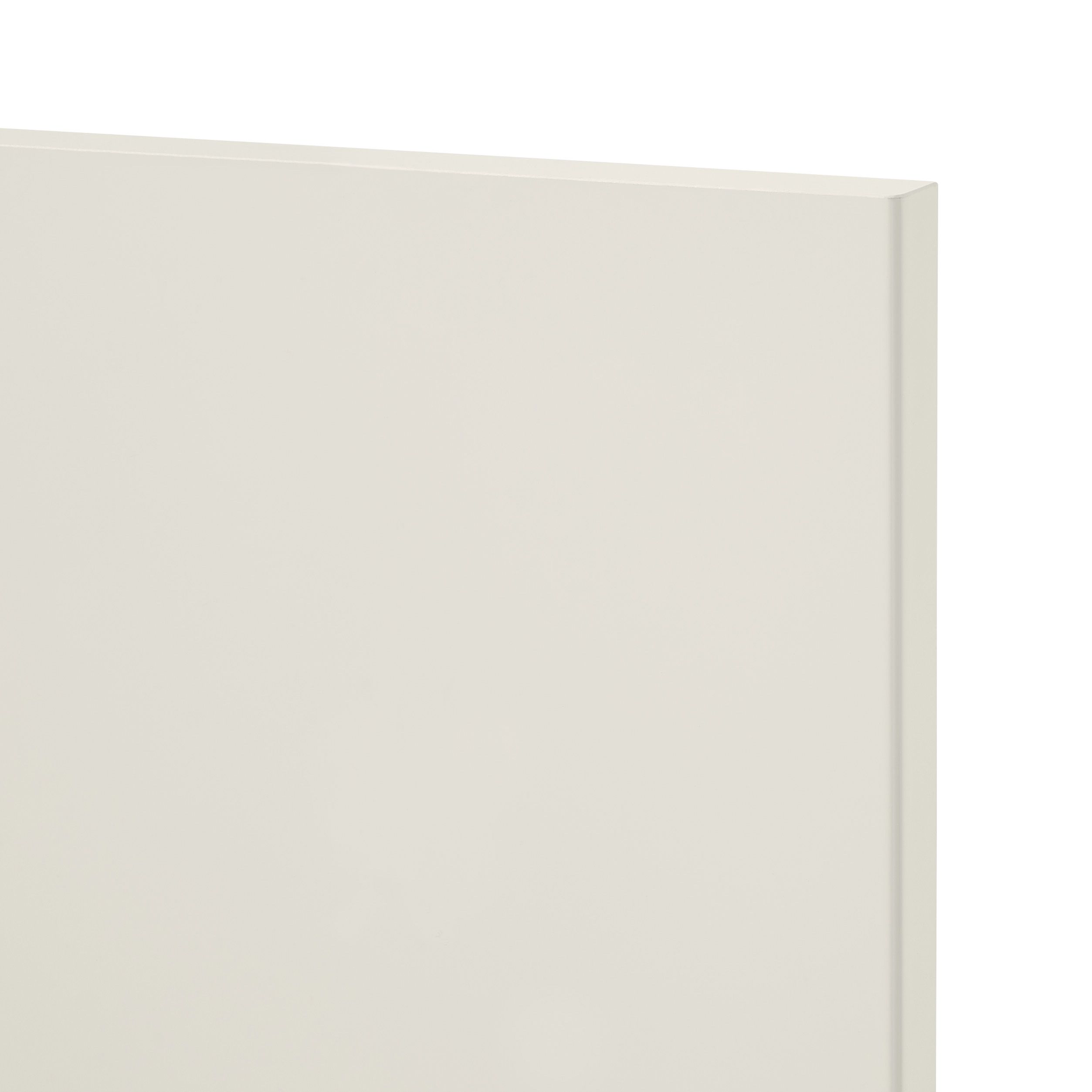 GoodHome Stevia Gloss cream slab Highline Cabinet door (W)150mm (H)715mm (T)18mm