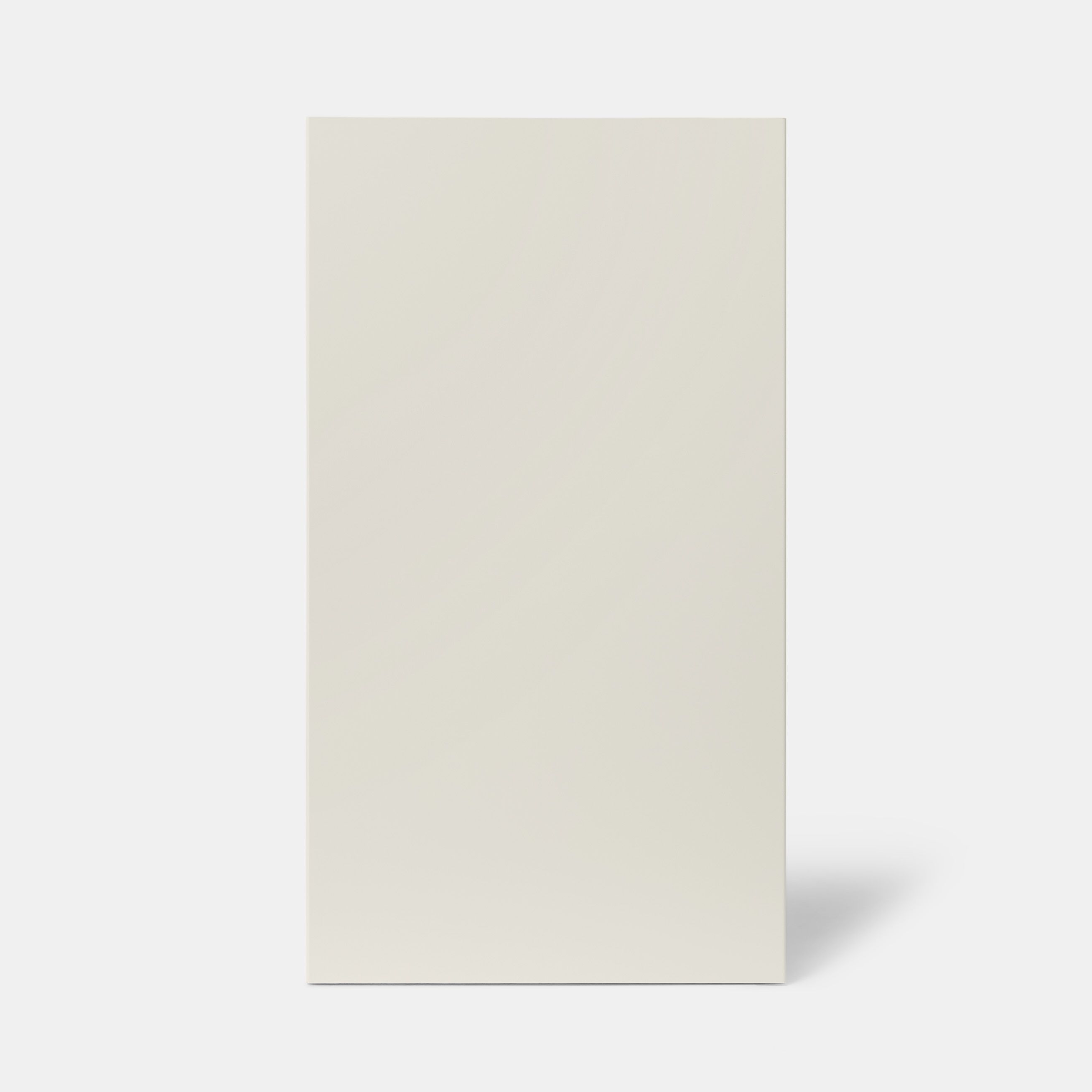 GoodHome Stevia Gloss cream slab Highline Cabinet door (W)450mm (H)715mm (T)18mm