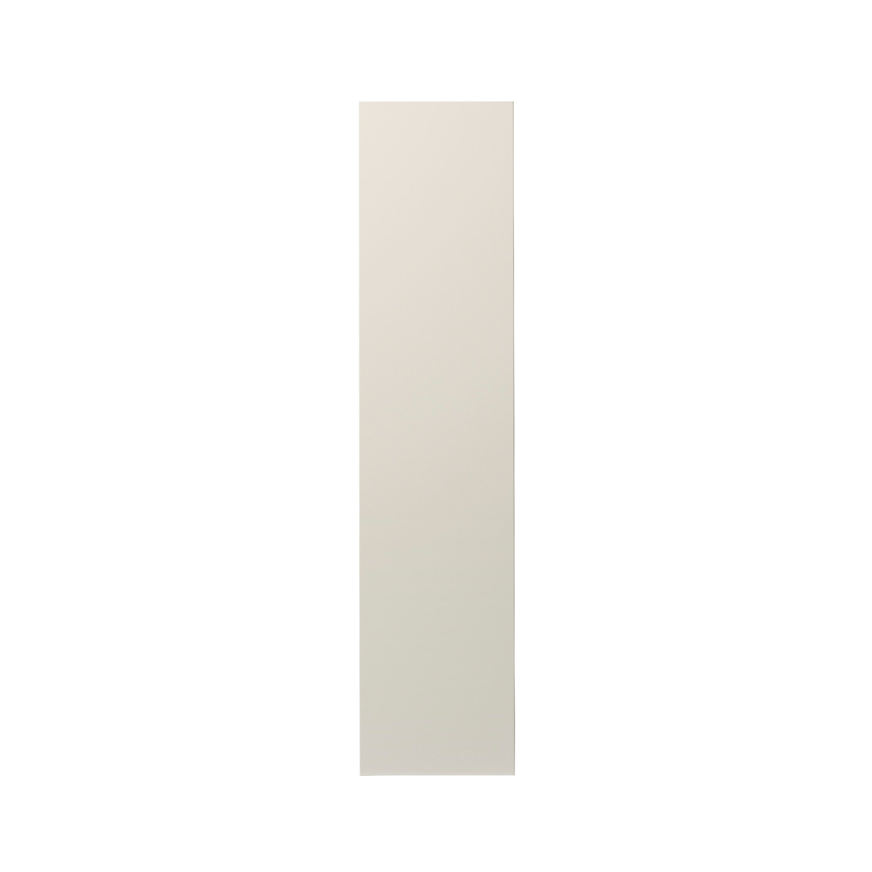 GoodHome Stevia Gloss cream slab Larder Cabinet door (W)300mm (H)1287mm (T)18mm