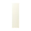 GoodHome Stevia Gloss cream slab Standard End panel (H)2010mm (W)570mm, Pair