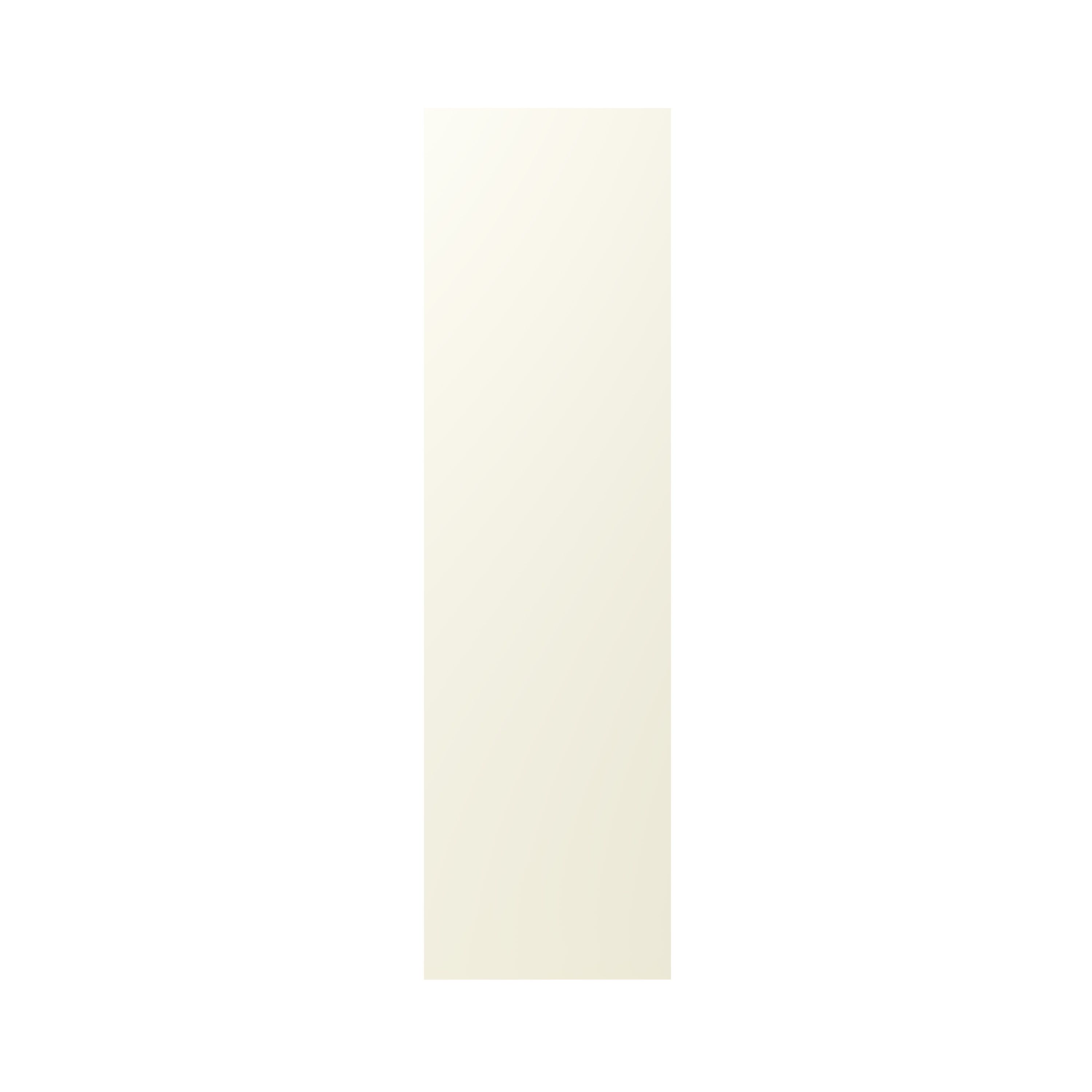 GoodHome Stevia Gloss cream slab Standard End panel (H)2010mm (W)570mm, Pair