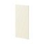 GoodHome Stevia Gloss cream slab Standard End panel (H)720mm (W)320mm