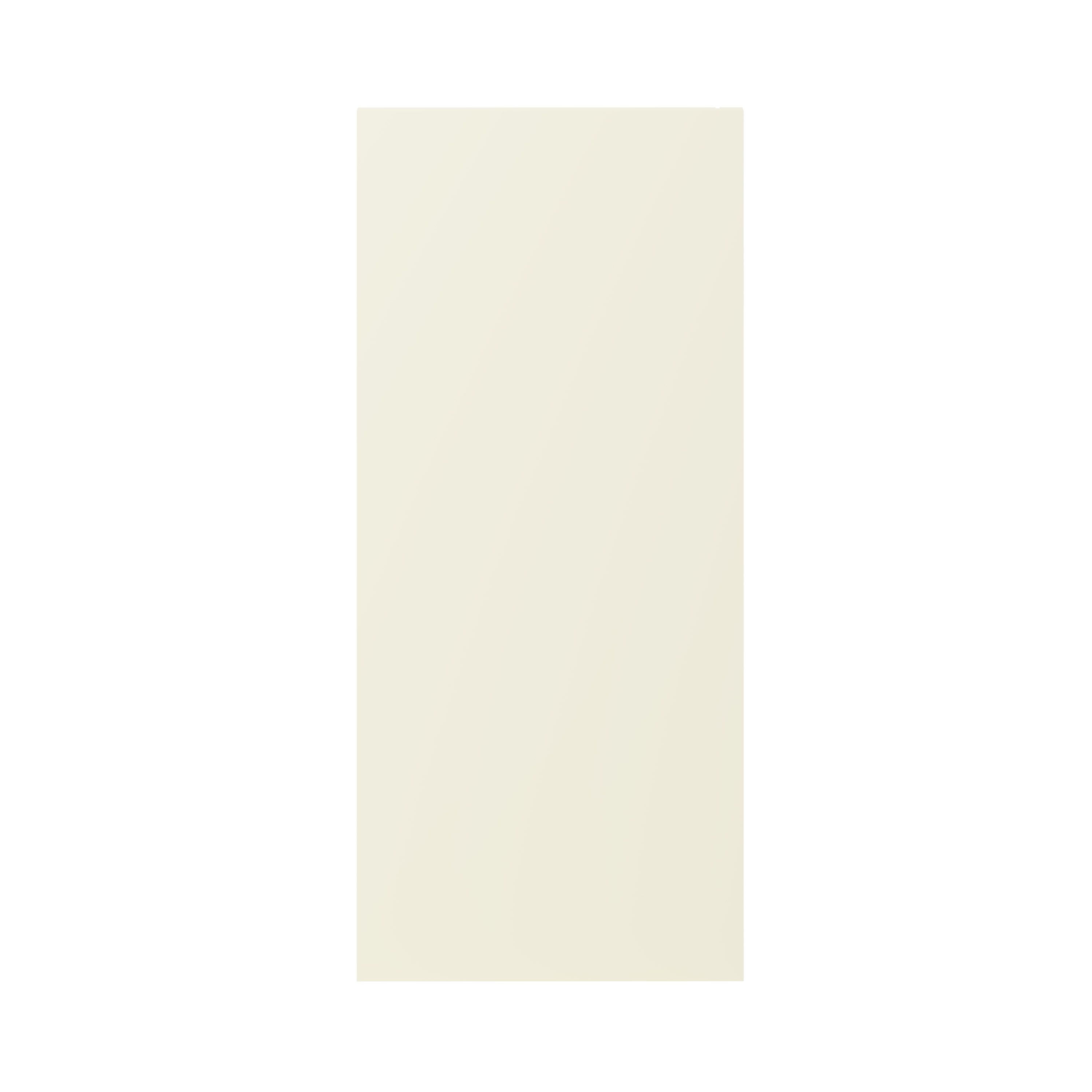GoodHome Stevia Gloss cream slab Standard End panel (H)720mm (W)320mm
