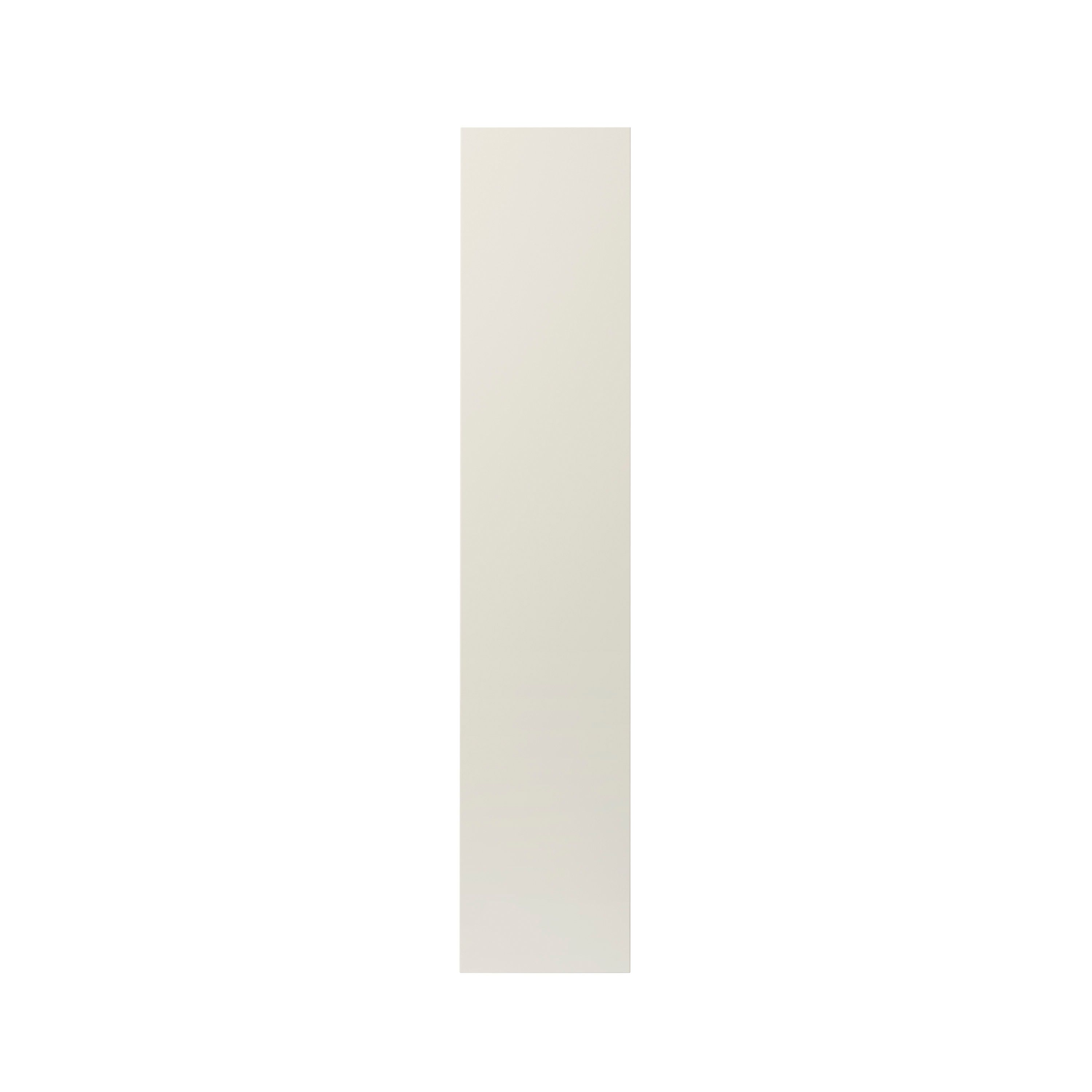 GoodHome Stevia Gloss cream slab Tall larder Cabinet door (W)300mm (H)1467mm (T)18mm