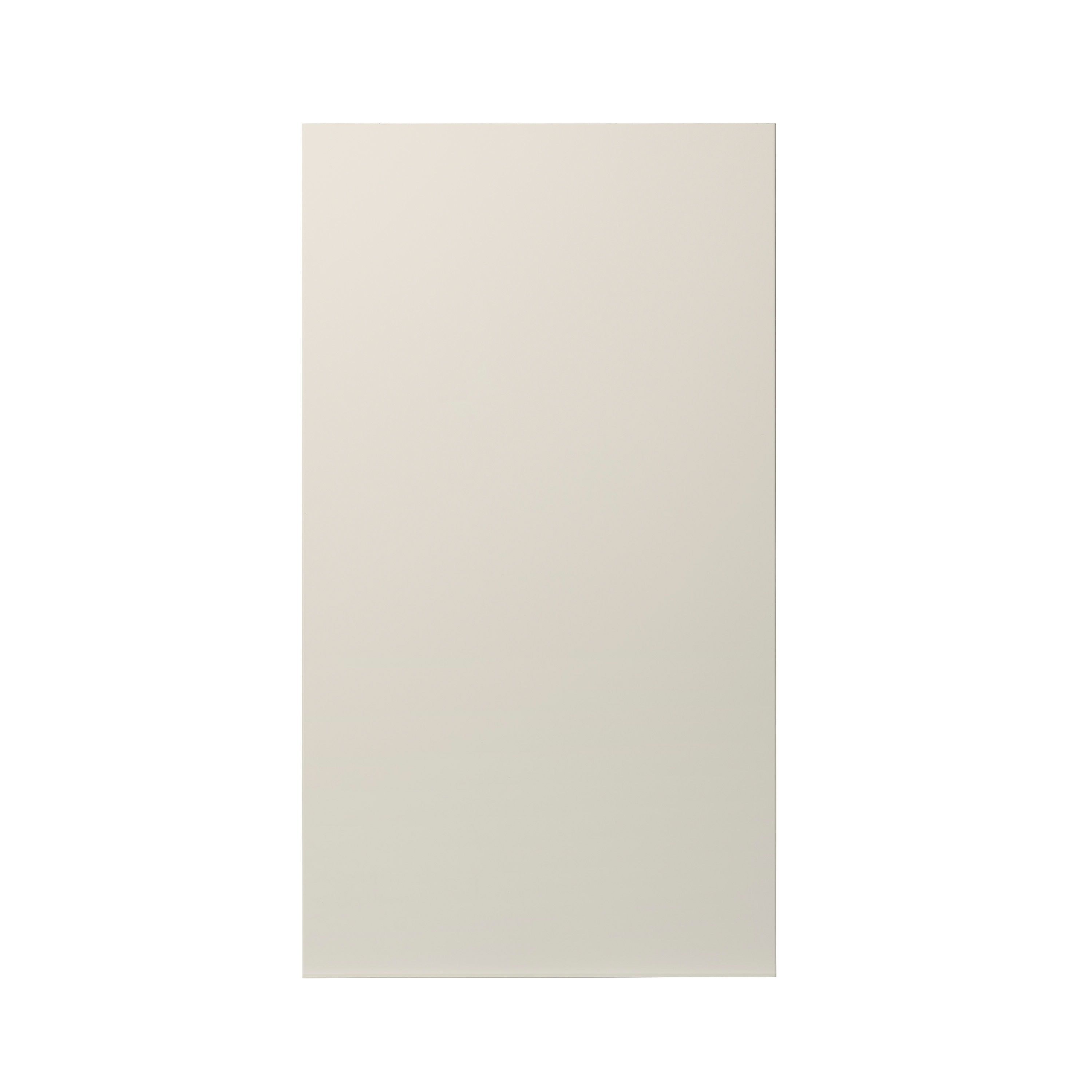 GoodHome Stevia Gloss cream slab Tall wall Cabinet door (W)500mm (H)895mm (T)18mm