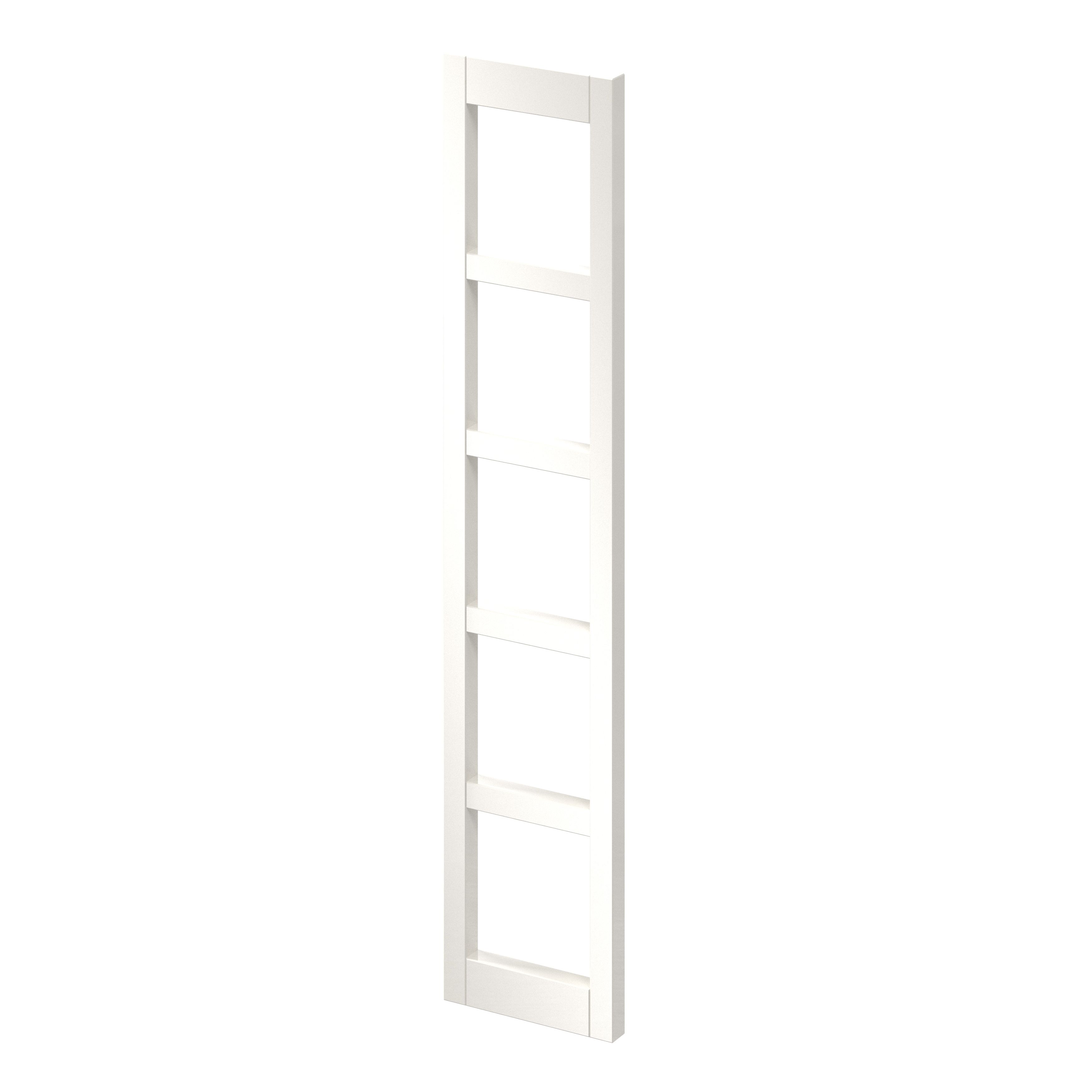 GoodHome Stevia Gloss Cream Wine rack fascia, (H)715mm (W)147mm