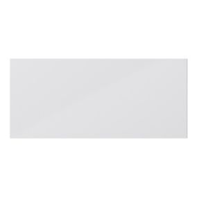 GoodHome Stevia Gloss grey Drawer front, bridging & bi fold door, (W)800mm (H)356mm (T)18mm