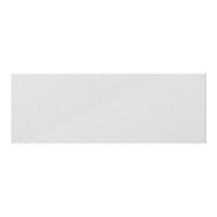 GoodHome Stevia Gloss grey Drawer front, bridging door & bi fold door, (W)1000mm (H)356mm (T)18mm