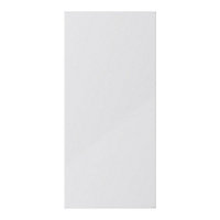 GoodHome Stevia Gloss grey slab 70:30 Larder Cabinet door (W)600mm (H)1287mm (T)18mm