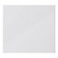 GoodHome Stevia Gloss grey slab Appliance Cabinet door (W)600mm (H)543mm (T)18mm