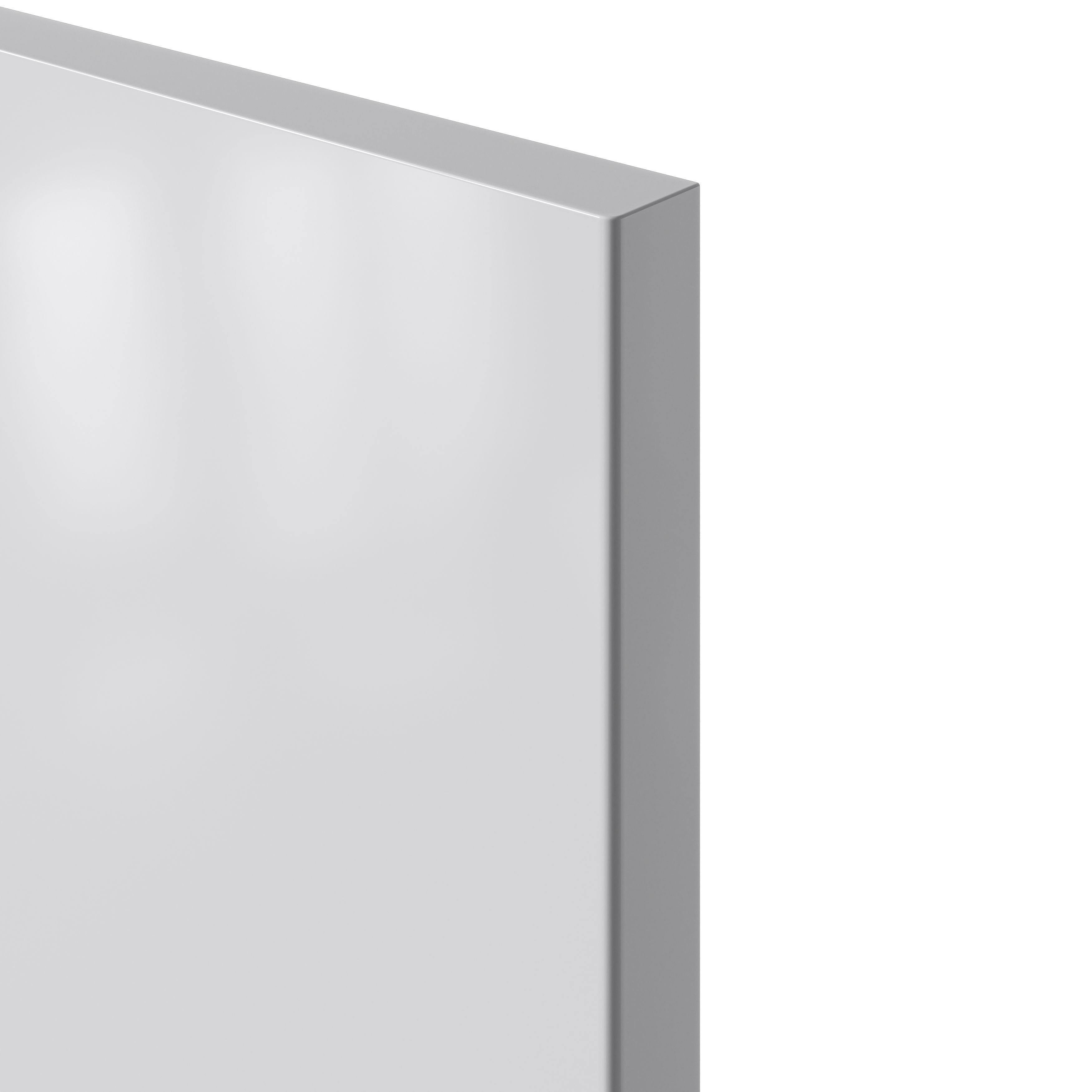 GoodHome Stevia Gloss grey slab Drawerline door & drawer front, (W)300mm (H)715mm (T)18mm