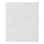 GoodHome Stevia Gloss grey slab Drawerline door & drawer front, (W)600mm (H)715mm (T)18mm