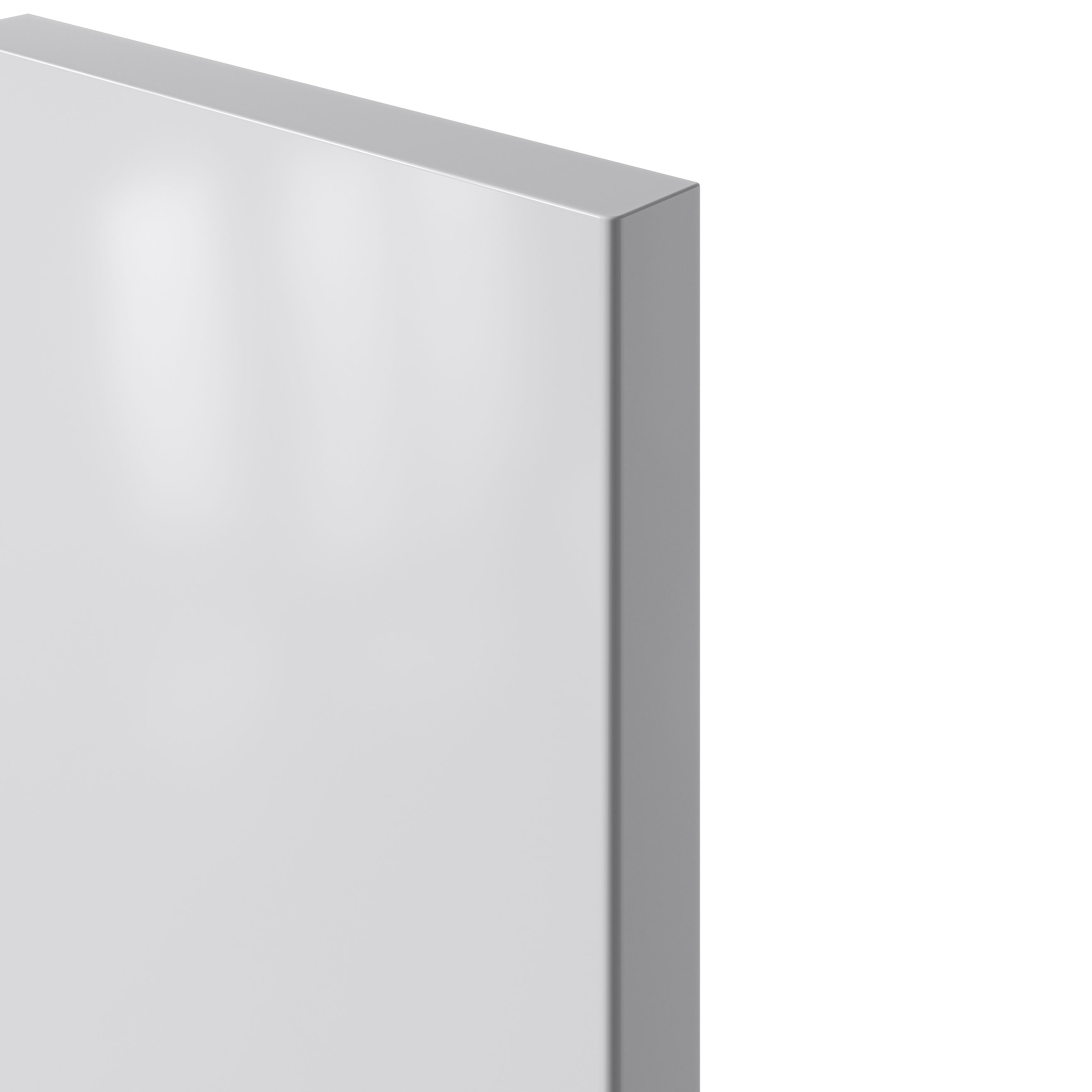 GoodHome Stevia Gloss grey slab Highline Cabinet door (W)150mm (H)715mm (T)18mm