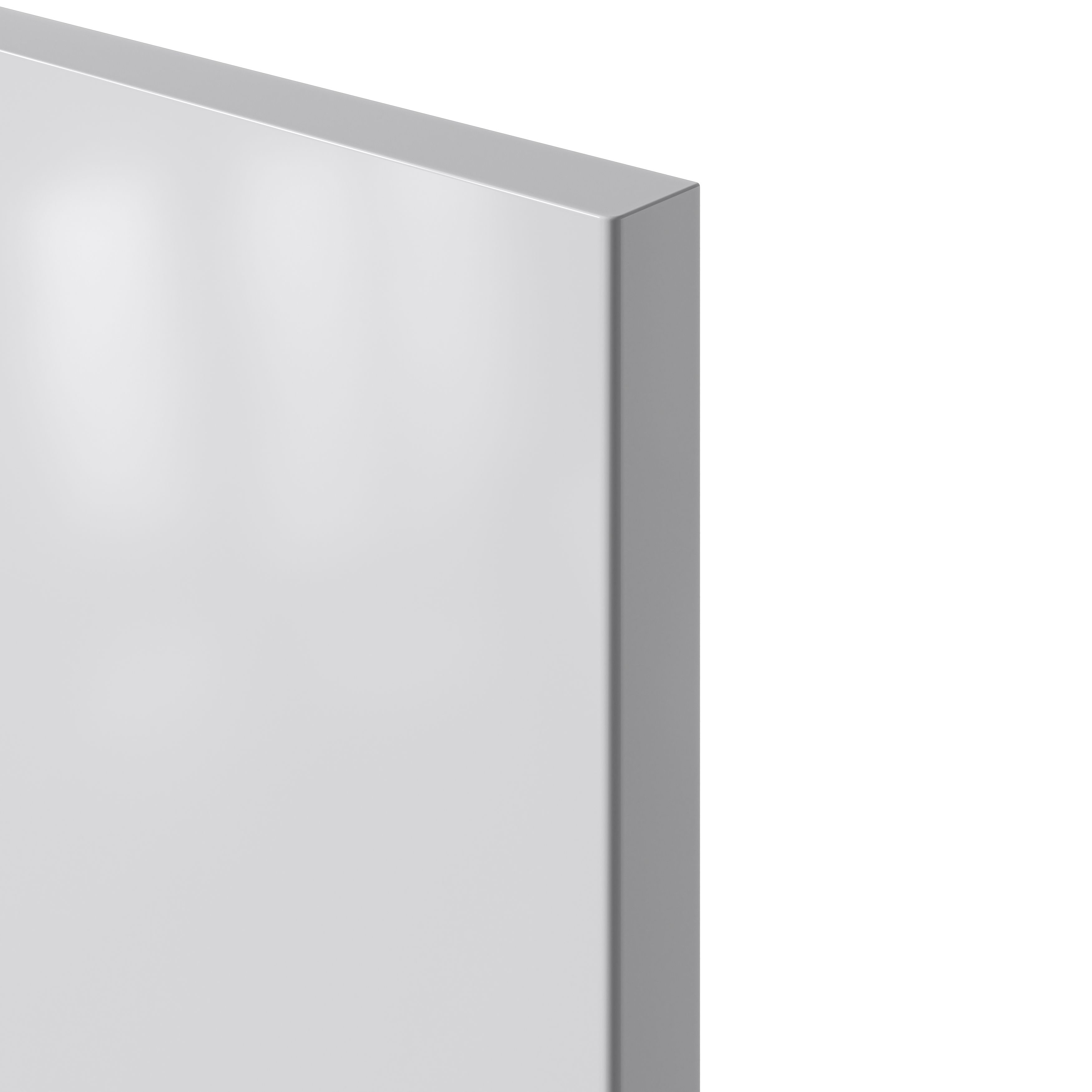 GoodHome Stevia Gloss grey slab Highline Cabinet door (W)250mm (H)715mm (T)18mm