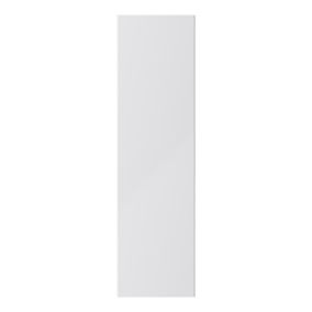 GoodHome Stevia Gloss grey slab Tall wall Cabinet door (W)250mm (H)895mm (T)18mm