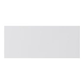 GoodHome Stevia Gloss light grey Drawer front, bridging door & bi fold door, (W)800mm (H)340mm (T)18mm