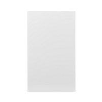 GoodHome Stevia Gloss white slab 50:50 Larder Cabinet door (W)600mm (H)1001mm (T)18mm