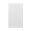 GoodHome Stevia Gloss white slab 50:50 Larder Cabinet door (W)600mm (H)1001mm (T)18mm