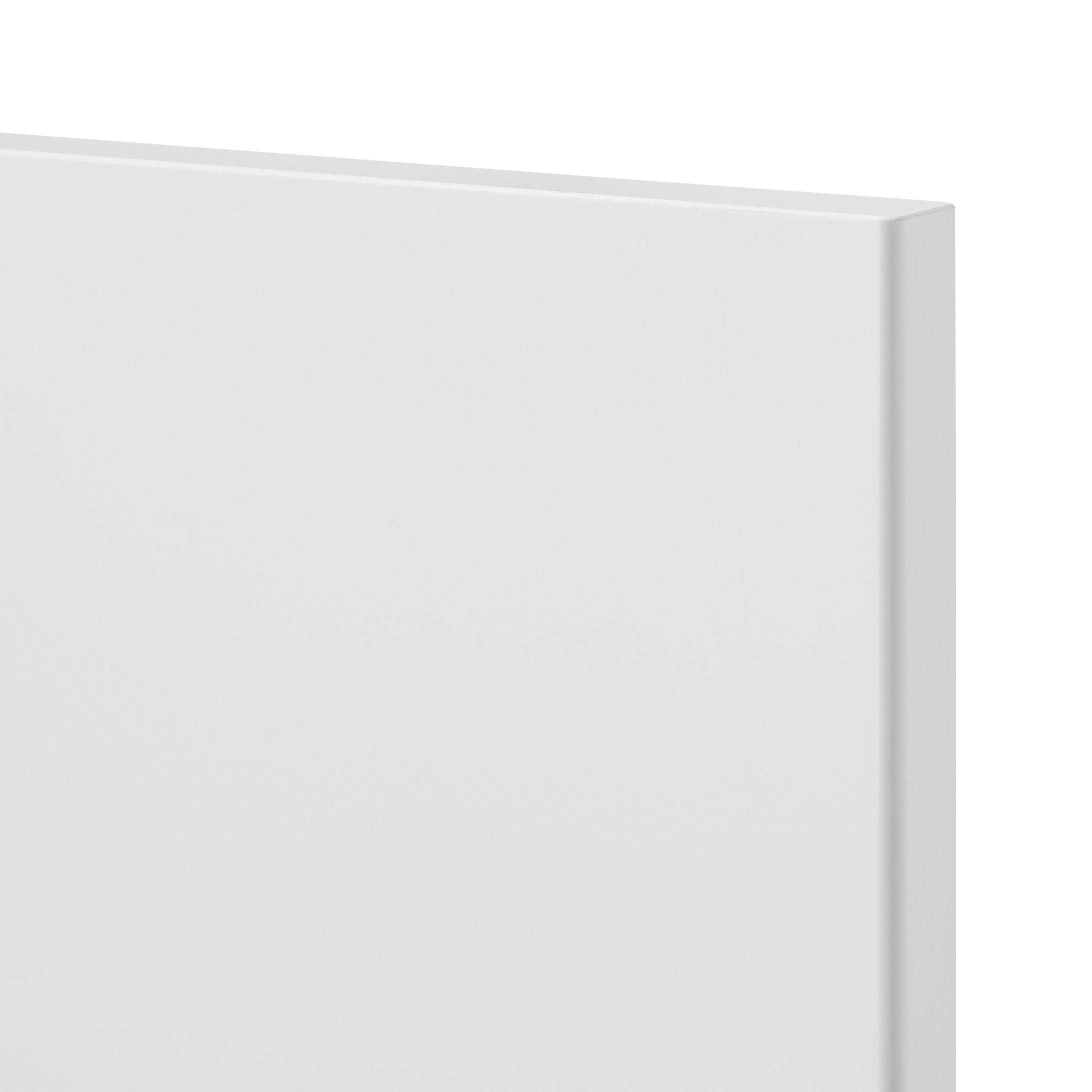 GoodHome Stevia Gloss white slab Appliance Cabinet door (W)600mm (H)543mm (T)18mm