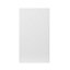 GoodHome Stevia Gloss white slab Cabinet door (H)715mm (T)18mm